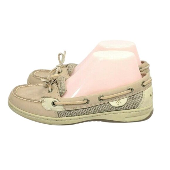 Sperry Top-Sider Boat Shoes Women's Size 7.5 Tan Leather - Picture 4 of 8